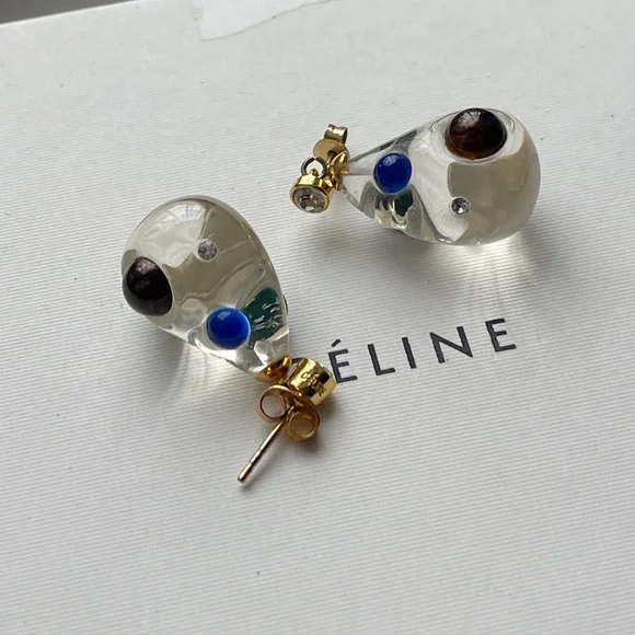 baroque crystal earrings - Picture 4 of 6